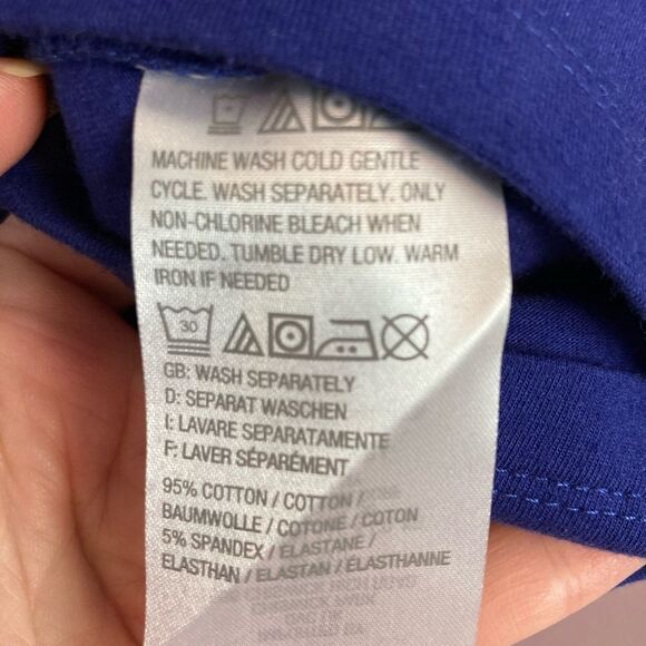 DC& Co. stretchy tank NWOT oversized between purple and royal blue - Picture 5 of 5